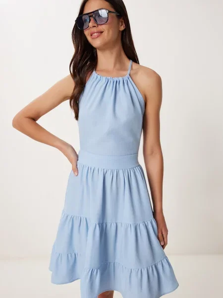 Happiness İstanbul Rochie de vară deschis albastru