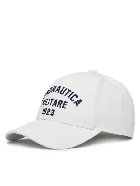 Aeronautica Militare Шапка с козирка бял