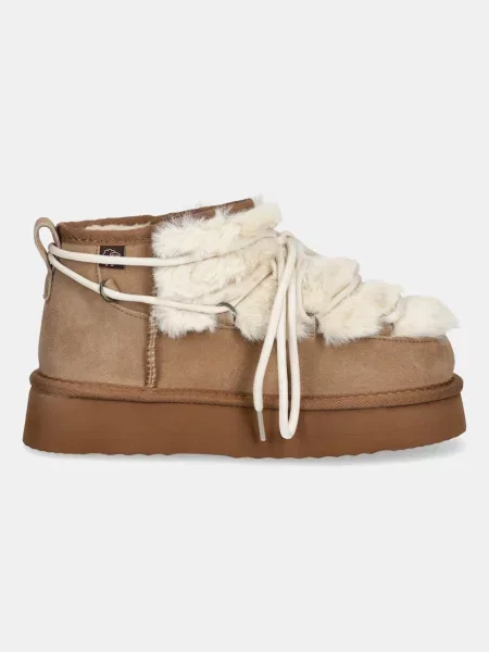 Замшевые сапоги Answear.lab коричневые