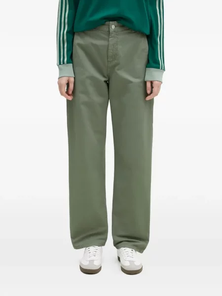 Pantaloni cu picior drept Carhartt Wip verde