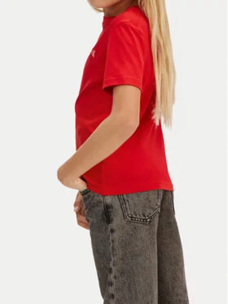 Dětské tričko Calvin Klein Jeans červené