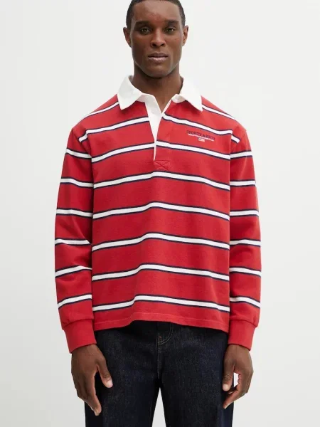 Tricou mânecă lungă Sporty & Rich roșu