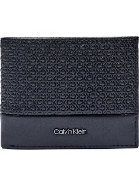 Calvin Klein Bőr pénztárca fekete