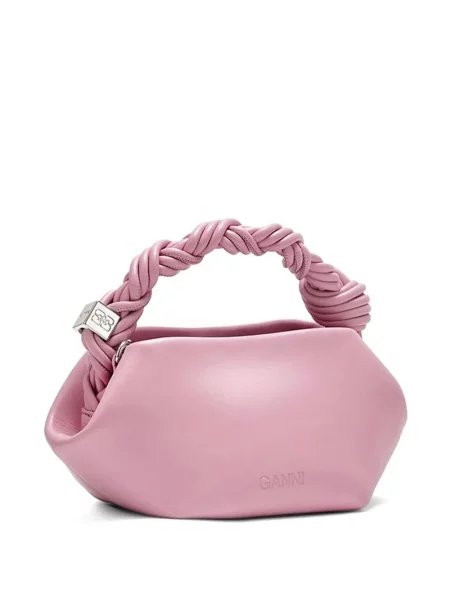Geantă shopper Ganni roz