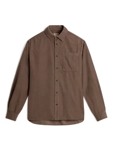 Риза Woolrich от рипсено кадифе кафяво
