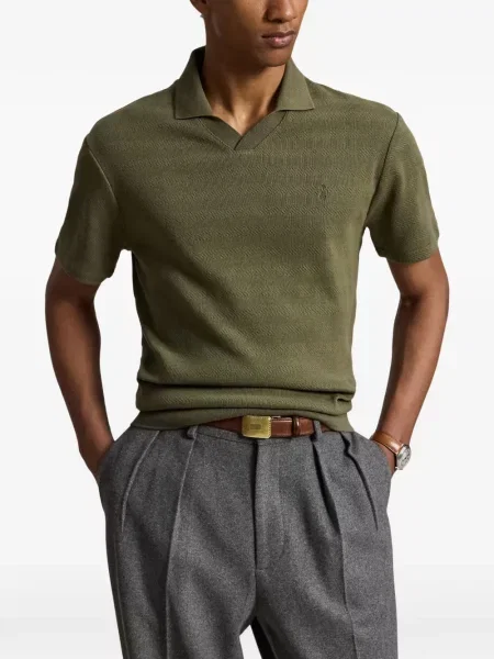 Μάλλινος καρό κασκόλ Polo Ralph Lauren με αυτόγραφο μπλε
