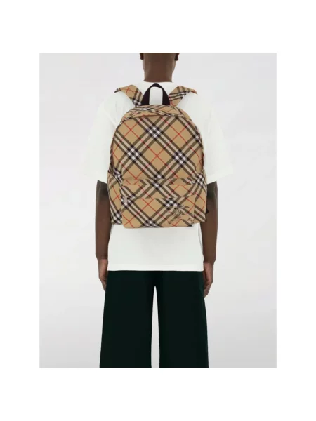 Torba Burberry w kratę beżowa