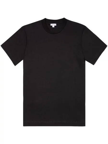 Tricou Sunspel din jerseu negru