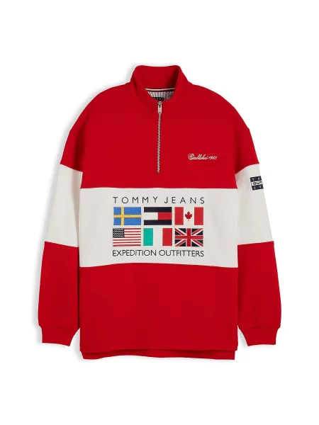 Palton Tommy Jeans alb