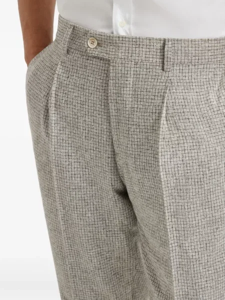 Pantaloni Brunello Cucinelli în carouri