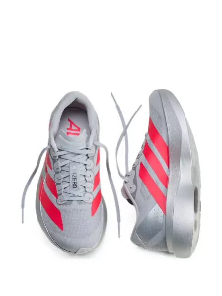 Sneakers Adidas Adizero με κορδόνια με δαντέλα γκρι