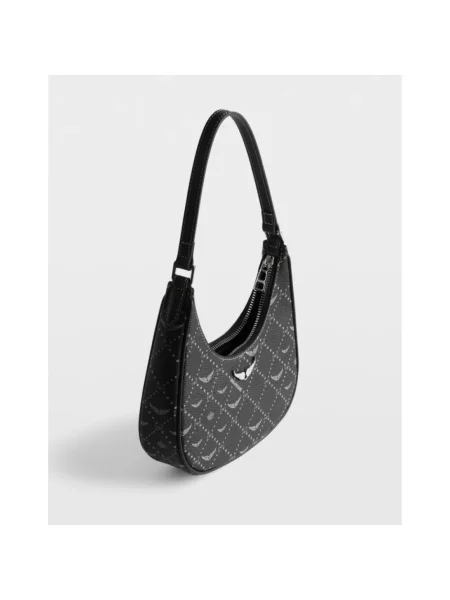 Zadig&Voltaire torebka hobo z imitacji skóry czarna