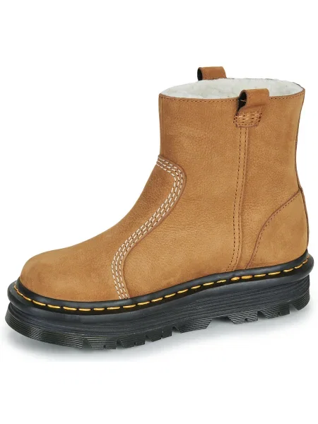 Ghete desert Dr. Martens din nubuc cu platformă maro
