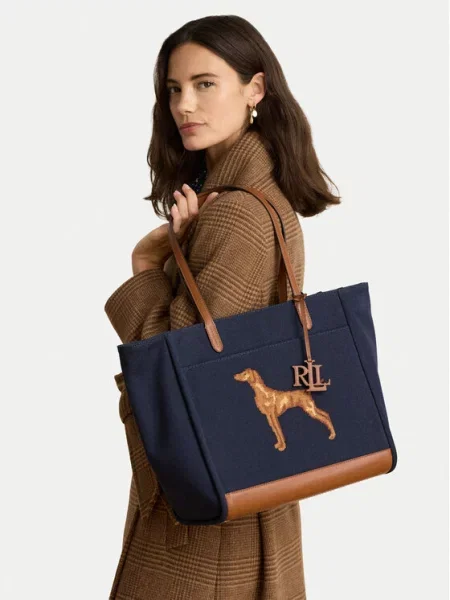 LAUREN RALPH LAUREN Rankinė Tamsiai mėlyna