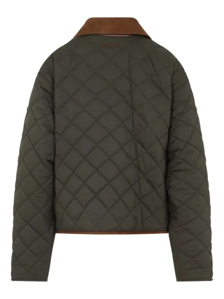 Geacă bomber Miu Miu verde