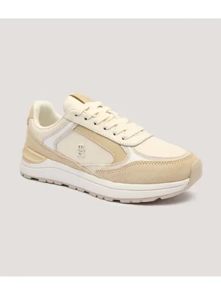 Tommy Hilfiger Teniși din piele casual FASHION RUNNER bej