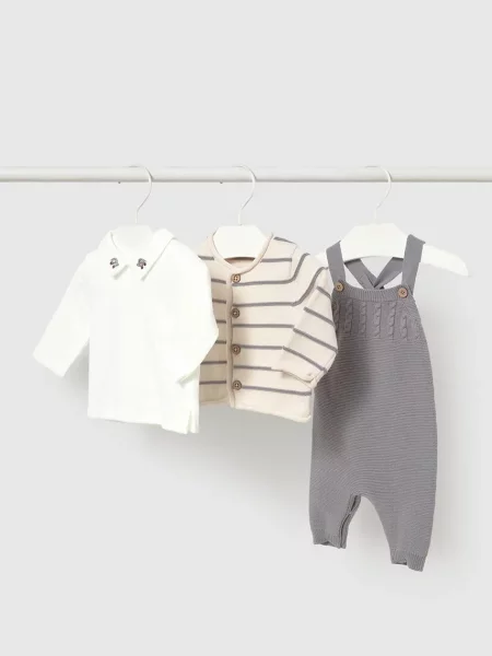 Mayoral Newborn compleu de zi pentru bebeluși din gri