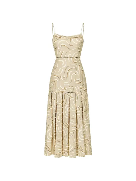 Šaty Alexis s potiskem s abstraktním vzorem