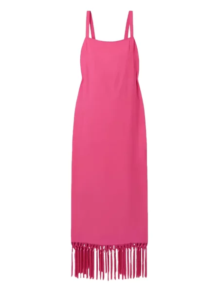 Rochie Taller Marmo cu franjuri de costum roz