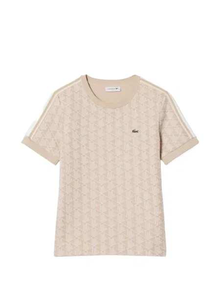 Tricou Lacoste cu dungi cu imagine