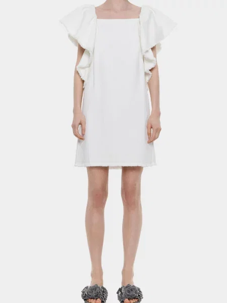 Джинсова сукня Bimba Y Lola біла