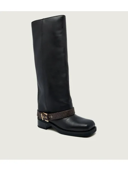 Michael Kors De piele cizme de echitație COLBY negru