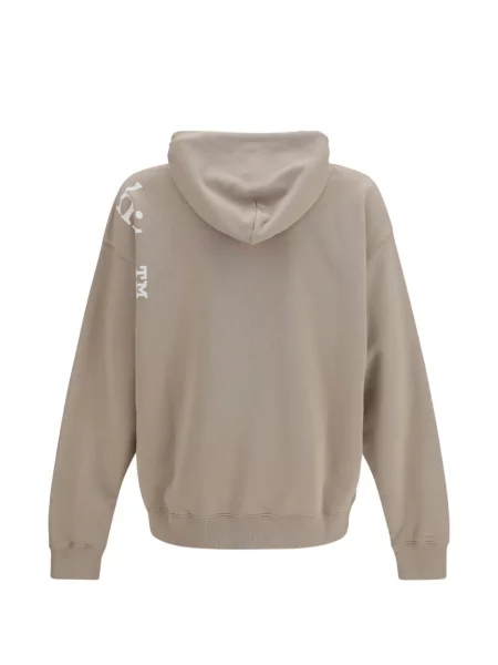 Hanorac cu glugă Off-white cu imagine cu cordon alb