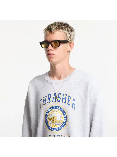 Hanorac crewneck Thrasher gri
