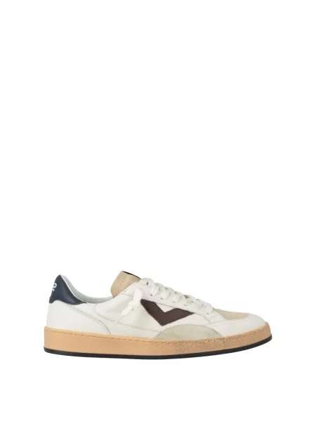 Sneakersy 4b12 skórzane białe