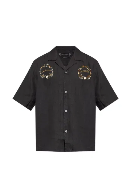 Scurt cămașă Allsaints cu broderie negru