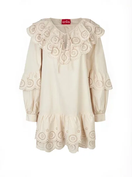 Crās Rochie Nellacras deschis bej