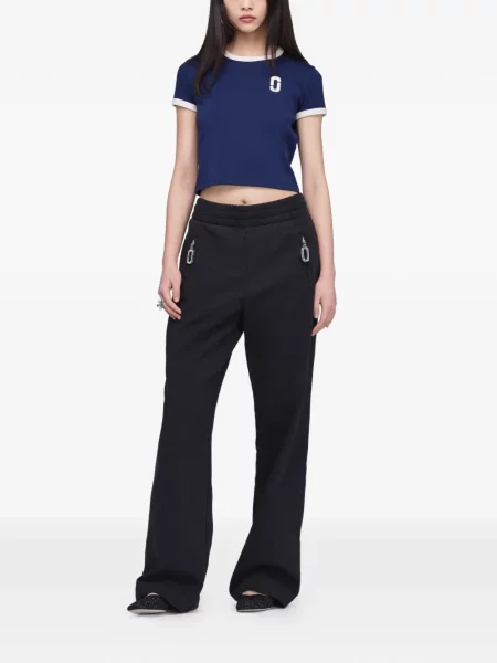 Pantaloni Marc Jacobs alergare negru