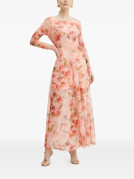 Rochie maxi Fracomina cu model floral roz