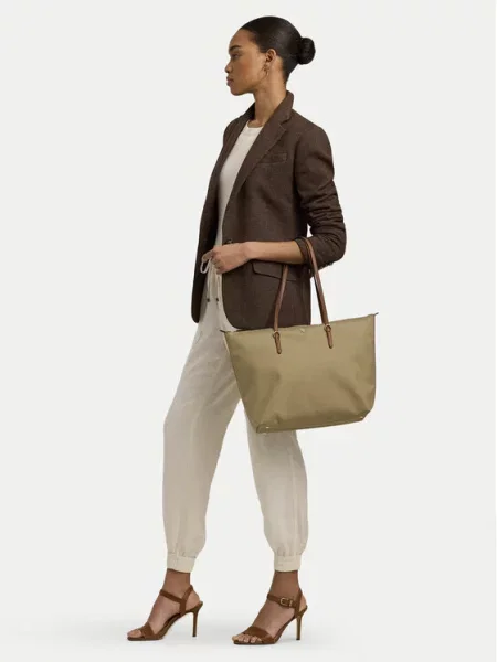 Torebka LAUREN RALPH LAUREN brązowa