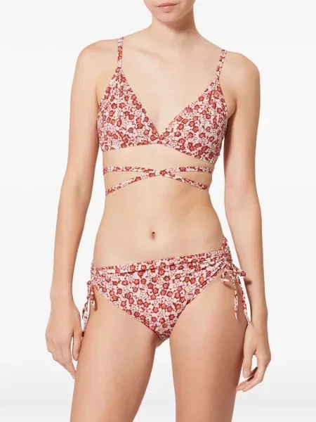 Top Isabel Marant cu model floral cu imagine roșu