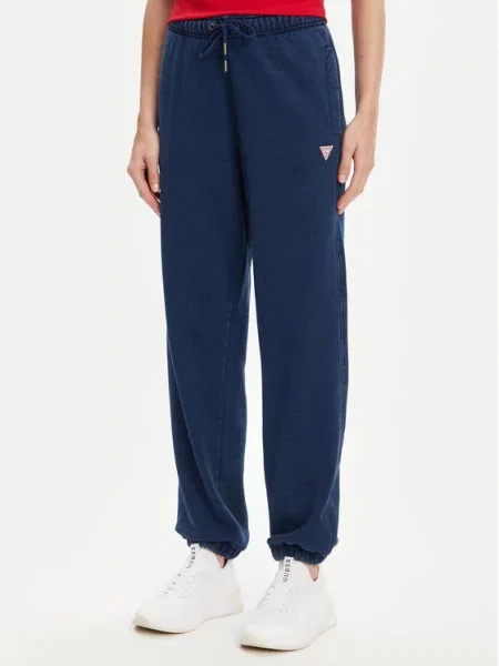 Guess Jeans Sportinės kelnės Tamsiai mėlyna