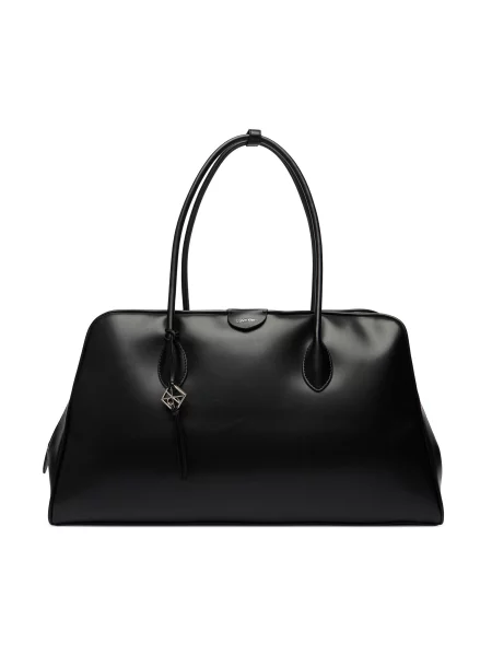 Calvin Klein Torbica Emblem Trio Large Work Bag crna