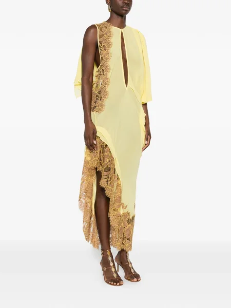 Rochie maxi Christopher Esber de costum galben