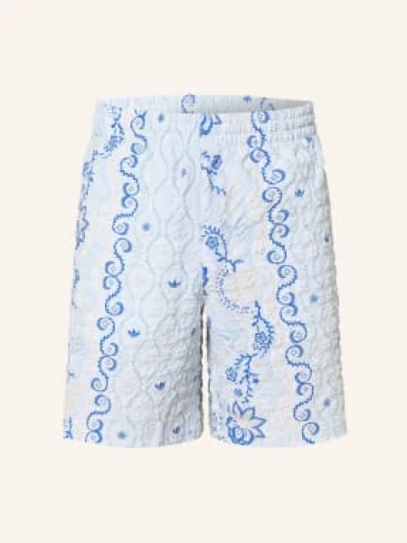 Adidas Originals Szorty Printed Seersucker blau niebieskie
