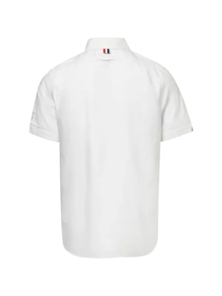 Cămașă Thom Browne cu mâneci scurte scurtă alb