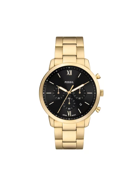 Sat s kronografom Fossil crna