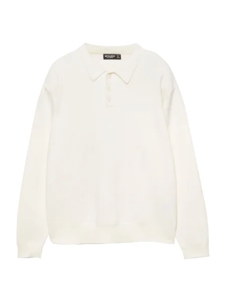 Pull&Bear Pulover alb