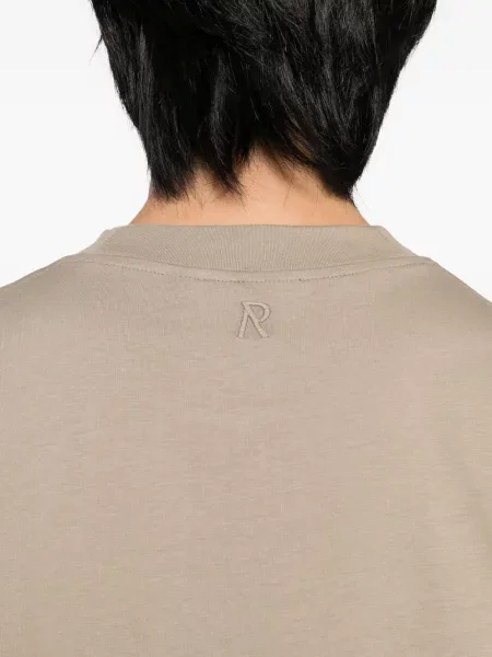 Tricou Represent cu broderie maro