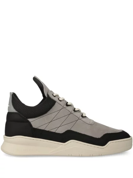 Sneakerși Filling Pieces cu broderie gri