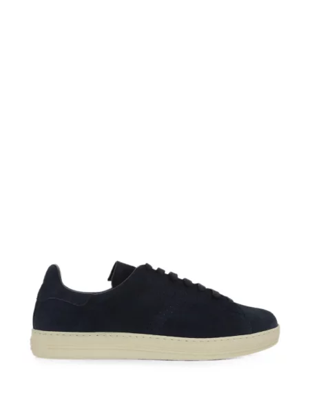 Sneakerși Tom Ford cu șireturi din dantelă albastru