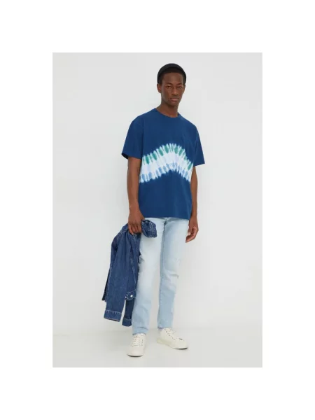 Levi's jeansy SLIM niebieski