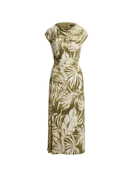 Rochie midi Lauren Ralph Lauren cu imagine verde
