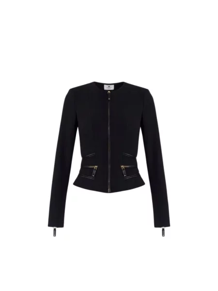 Kurtka Elisabetta Franchi dwustronna czarna