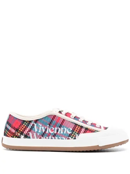 Sneakerși Vivienne Westwood cu imprimeu animal print albastru