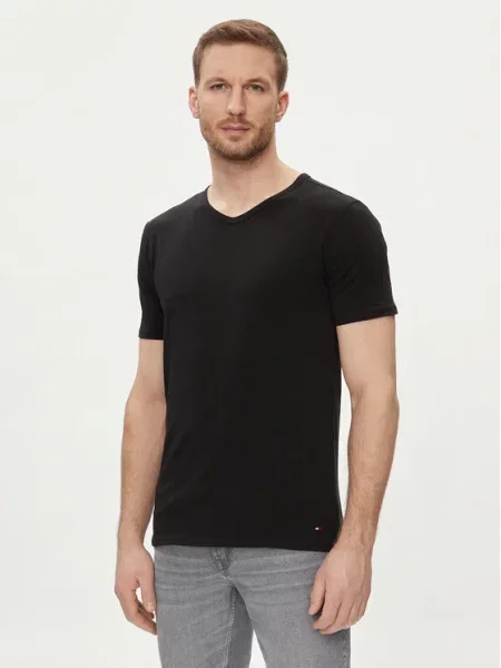 Polo majica Tommy Hilfiger črna